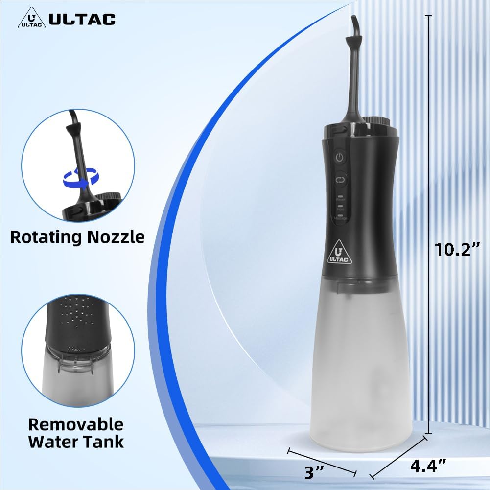 Cordless Water Flosser with Camera, 350ml